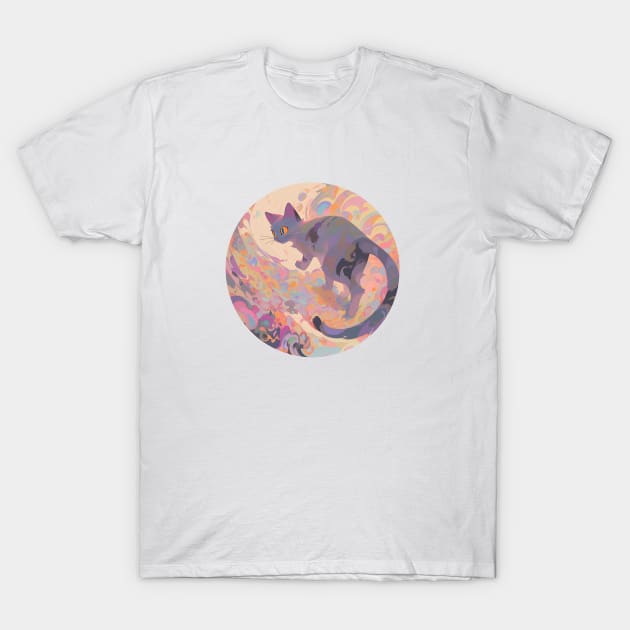 Wandering Cat T-Shirt by JensenArtCo